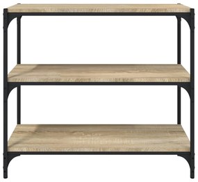vidaXL Βιβλιοθήκη Sonoma Δρυς 80x33x70,5 εκ. Επεξεργ. Ξύλο &amp; Ατσάλι