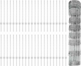 vidaXL Τεντώτο με στήριγμα Ασημί 0,8 x 100 μ Ατσάλι