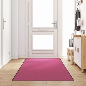 vidaXL Ροζ Πλενόμενο Πατάκι Πόρτας 120x400 εκ