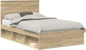 vidaXL Σκελετός Κρεβατιού Sonoma Δρυς 120 x 200 cm