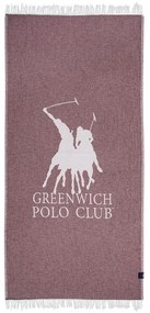 Πετσέτα Θαλάσσης - Παρεό 3906 85x170 Bordo-Ivory Greenwich Polo Club Θαλάσσης 85x170cm Muslin