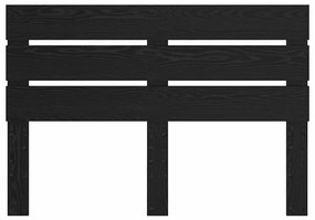 vidaXL Κεφαλάρι Μαύρη Οξυά 150 cm Επεξεργασμένο ξύλο