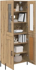 vidaXL Highboard Artisan Oak 69,5 x 34 x 180 εκ. Επεξεργασμένο ξύλο