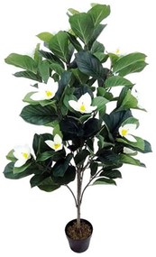 Τεχνητό Φυτό Σε Γλάστρα Mανόλια 04-00-18760 140cm Green-Ecru Marhome Συνθετικό Υλικό