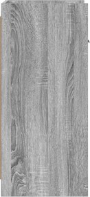 vidaXL Πλαϊνό γραφείο Γκρι Sonoma 40 x 36 x 80 εκ Επεξεργασμένο Ξύλο