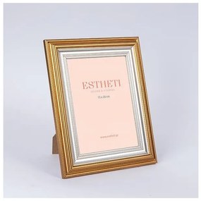 Κορνίζα Πλαστικό Χρυσό-Ασημί 15x20cm 756-12135 Estheti-756-12135-Χρυσό-Ασημί 756-12135