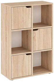 Intrahome Βιβλιοθήκη Bookel Intrahome μελαμίνης σε sonoma απόχρωση 59.5x27.5x89εκ | SKU: INTRAPA-295111212