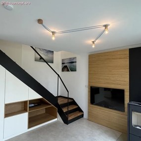 LED Λαμπτήρας C03 A60 Μελί Σπιράλ Νήμα 4W E27 Dimmable 1800K