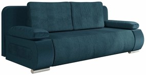 Καναπές κρεβάτι Comfivo 144, Αριθμός θέσεων: 2, Αποθηκευτικός χώρος, Μπλε, 77x200x92cm, 66 kg, Πόδια: Πλαστική ύλη | Epipla1.gr