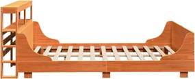 vidaXL Σκελετός Κρεβ. Χωρίς Στρώμα Καφέ Κεριού 120x200 εκ Μασίφ Πεύκο