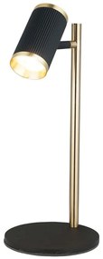 Φωτιστικό Επιτραπέζιο Lume 341LCA1401 15x42cm 1xGU10 7W Black-Gold Opviq