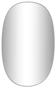 vidaXL Καθρέφτης Τοίχου Ασημί 70x45 εκ.