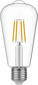 LED Filament Λαμπτήρας E03 Αχλάδι ST64 Διαφανής 4W 470Lm E27 2700K