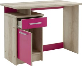 Γραφείο παιδικό Looney pakoworld χρώμα castillo-ροζ 100x55x75εκ