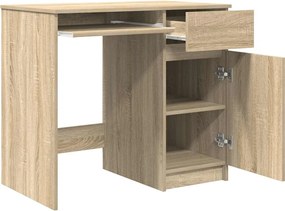 vidaXL Γραφείο Sonoma Δρυς 86x49x76 εκ. από Επεξεργασμένο Ξύλο