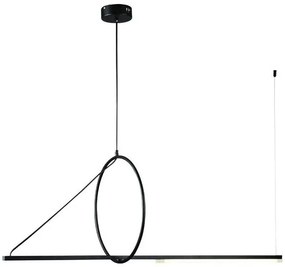 Κρεμαστό Φωτιστικό Οροφής Led Μαύρο 144-16019 Eurolamp-144-16019-Μαύρο 144-16019