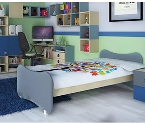 ALFA SET  Παιδικό Κρεβάτι AS 90016 Ξύλινο Για Στρώμα 90x200cm BEST-90016