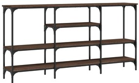 vidaXL Τραπέζι Κονσόλα Καφέ Δρυς 160x29x80 εκ. Επεξεργασμένο Ξύλο