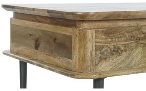Τραπεζάκι Καφέ DKD Home Decor 116 x 60 x 46 cm Μέταλλο Αλουμίνιο Ξύλο από Μάνγκο