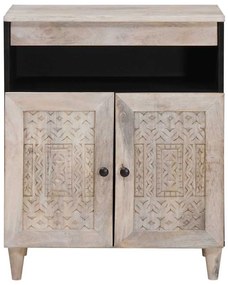 vidaXL Πλαϊνό γραφείο Λευκό 33.5 x 60 x 75 εκ