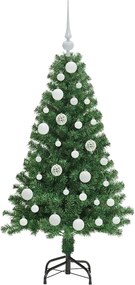 vidaXL Τεχνητό Χριστουγεννιάτικο Δέντρο με 150 LED Πράσινο 120 cm