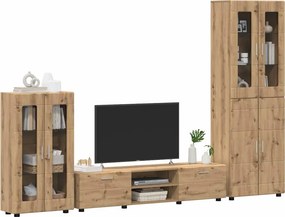 vidaXL Σετ επίπλου τηλεόρασης FLORIN 3 pcs Artisan Oak