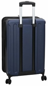 vidaXL Βαλίτσα με κλειδαριά Σκούρο Μπλε 43 x 27 x 66 εκ. ΑΒΣ Πλαστικό