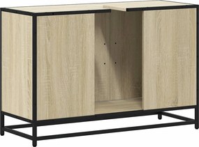 vidaXL Ντουλάπι Νιπτήρα Μπάνιου Sonoma Δρυς 90 x 33 x 60 εκ. από Τεχνητό Ξύλο