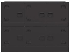 vidaXL Ντουλάπι Μαύρο 99x39x73 εκ. από Ατσάλι