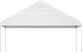 vidaXL Κιόσκι με Τέντα Λευκό 17,84 x 5,88 x 3,75 μ. από Πολυαιθυλένιο