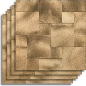 Αυτοκόλλητα πλακάκια Douceur d'intérieur - 25x25cm - 4τμχ - Πορτοκαλί