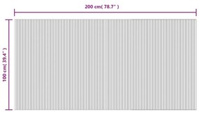 Χαλί Ορθογώνιο Ανοιχτό Φυσικό 100 x 200 εκ. Μπαμπού - Μπεζ