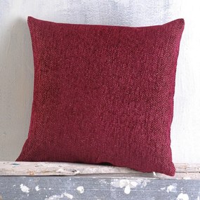 Μαξιλαροθήκη Διακοσμητική Avida Bordo Ρυθμός 40Χ40 Chenille,Cotton,Polyester