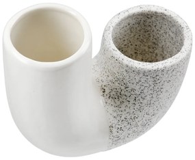 Βάζο 'Poppy' Κεραμικό Λευκό 6.5x14.5x12.5cm
