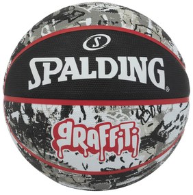 Μπάλα Μπάσκετ Outdoor Spalding Black Red Graffiti Νο 7 84-378Z1