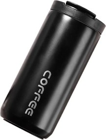 Ποτήρι Θερμός Ανοξείδωτο 400ml με Επιστόμιο - Μαύρο