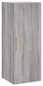 vidaXL Ντουλάπι Τοίχου Γκρι Sonoma 34,5 x 34 x 90 εκ.