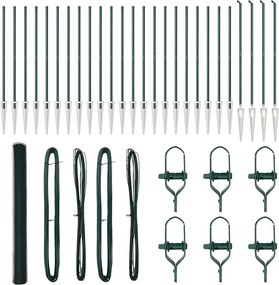 vidaXL Στύλος Περιφράξεων Πράσινο 50 x 1,6 μ (13 mm πλέγμα)