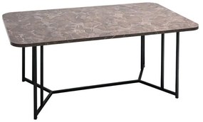 Color: Grey Marble, BlackMaterial: Mdf, MetalDimensions: Width: 115 cm / Depth: 68 cm / Height: 45 cmΤραπεζάκι Σαλονιού Diamond 115x68x45 εκ.