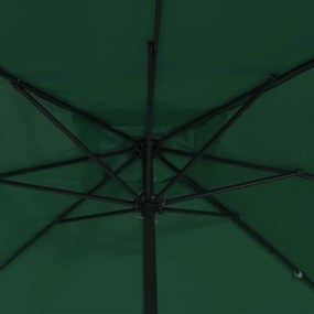 vidaXL Ομπρέλα Κήπου Πράσινο 295 x 295 x 245 εκ