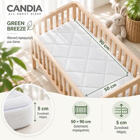 Candia Στρώμα Λίκνου Green Breeze