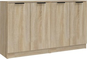 vidaXL Ντουλάπια 2 τεμ. Sonoma Δρυς 60x30x70 εκ. Επεξεργασμένο Ξύλο