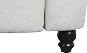 Καναπές DKD Home Decor Λευκό Καφέ Κρεμ Ξύλο 209 x 84 x 76 cm
