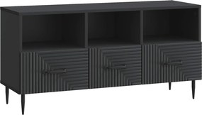 vidaXL Ντουλάπι TV 102 x 34,5 x 50 cm Μαύρο Επεξεργασμένο Ξύλο