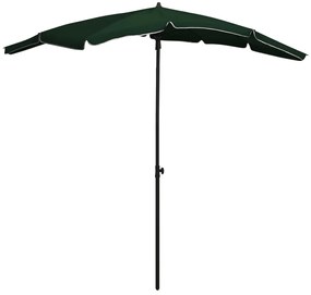 vidaXL Ομπρέλα Κήπου με Ιστό Πράσινη 200 x 130 εκ.