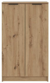 vidaXL Παπουτσοθήκη Αρτισιανή Δρυς 59x35x100,5 εκ. Επεξ. Ξύλο