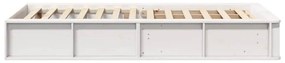 vidaXL Σκελετός Κρεβατιού Λευκό 210 x 118 x 30 εκ Στερεά ξυλεία πεύκου