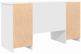 vidaXL Γραφείο με συρτάρι Λευκό 140 x 49 x 76 εκ. Επεξεργασμένο ξύλο