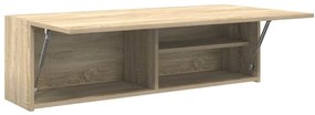 vidaXL Ντουλάπι τοίχου μπάνιου Sonoma Oak 100x25x30 cm