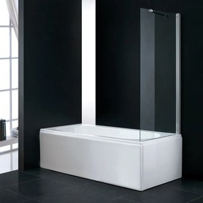 AXIS Διαχωριστικό μπανιέρας με 1 σταθερό φύλλο CHROME 77-79 Υ140εκ